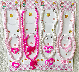 Дитячий набір бижутеріі 2 предмета 12 наб/уп BARBIE