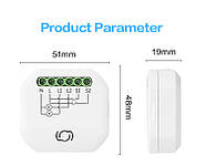 Розумне реле освітлення 1DAL | Двоканальний Wi-Fi + BLE вимикач smart (SW201N), фото 4