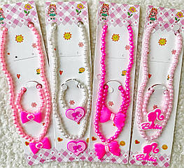 Дитячий набір бижутеріі 2 предмета 12 наб/уп BARBIE