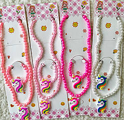 Дитячий набір бижутеріі 2 предмета 12 наб/уп ЕДИНОРОГ