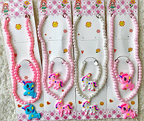 Дитячий набір бижутеріі 2 предмета 12 наб/уп ЕДИНОРОГ