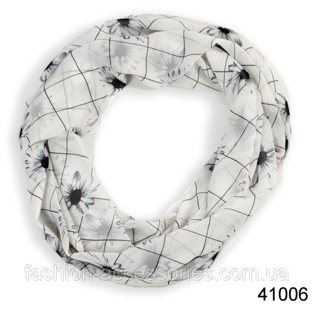 Снуд шифоновий Красуня ромашка 1