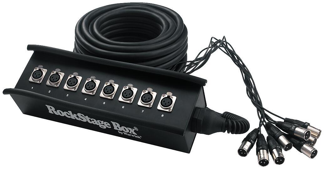 Мультикор ROCKCABLE RCL30900 Multicore Cable + Stage Box - 8 x Send (15m)