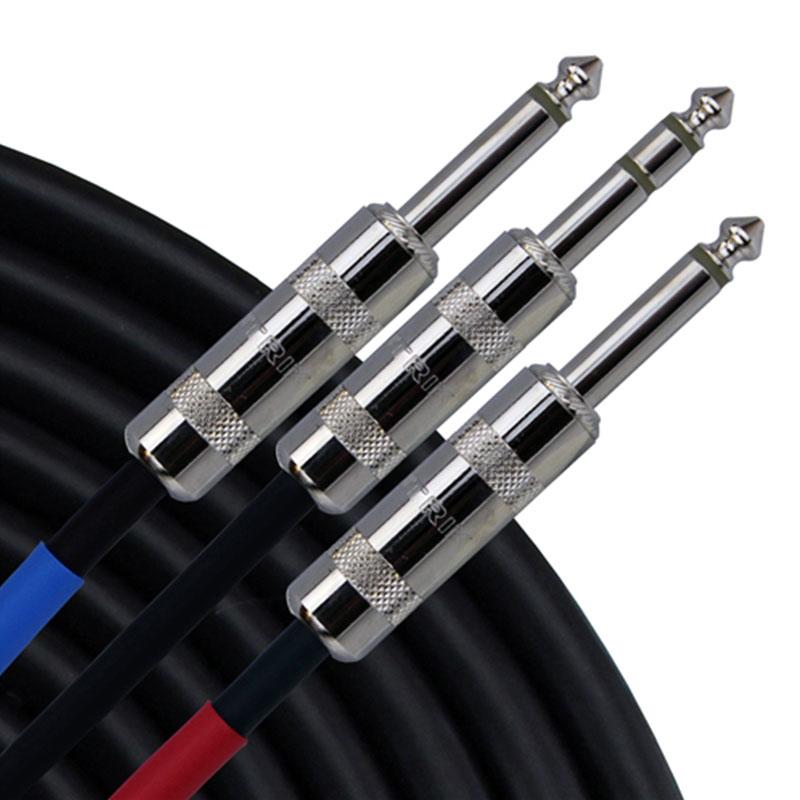Інсертний кабель RAPCO HORIZON YS-P-10 Y-CABLE TRS 1/4"-TS 1/4" (3M)