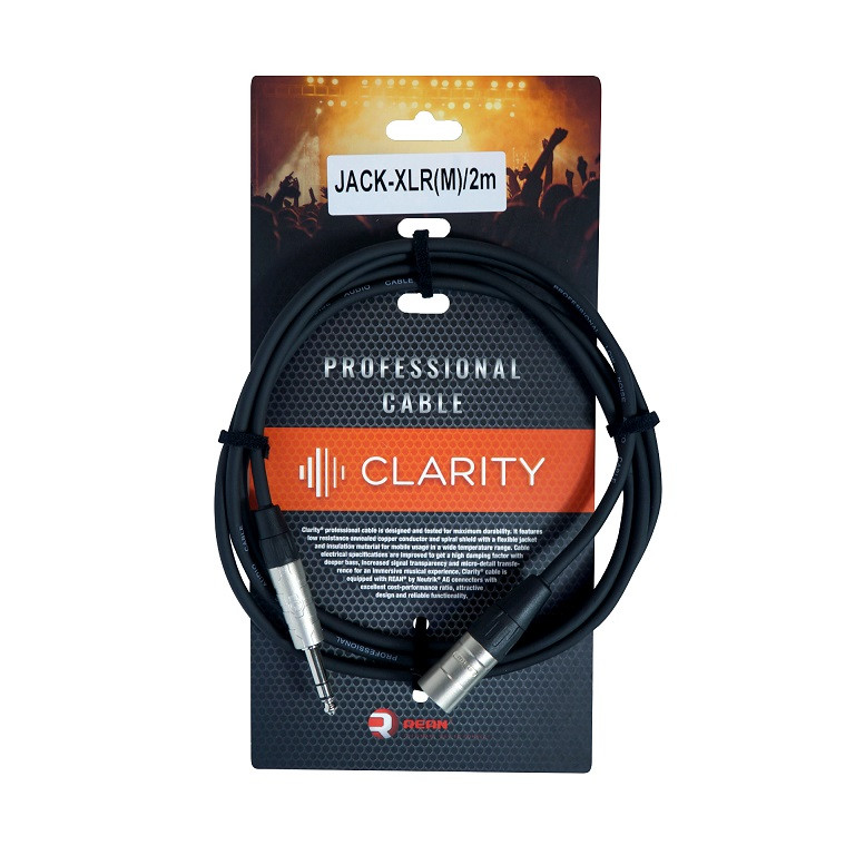 Балансний кабель CLARITY JACK-XLR(M)/2m