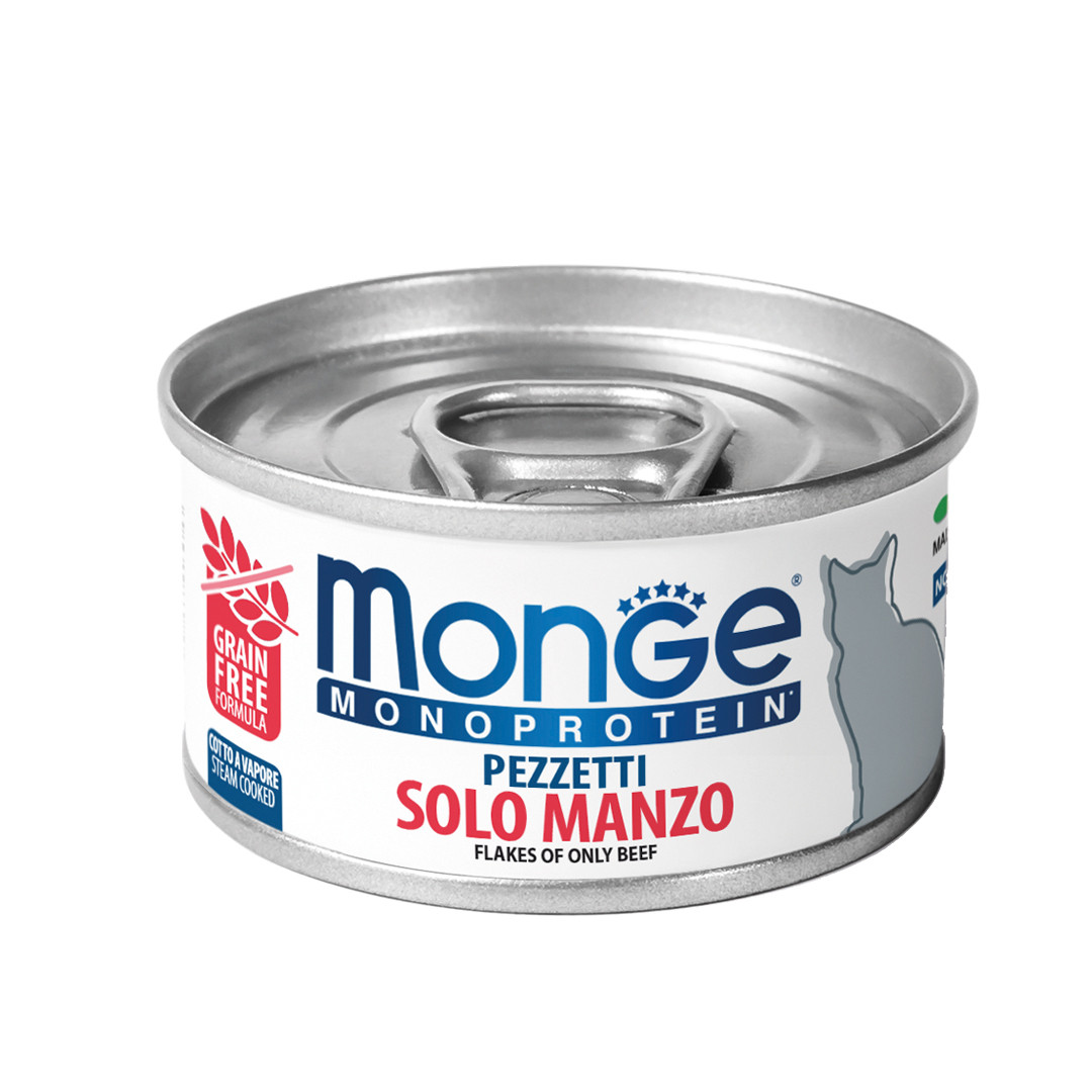 Monge MONOPROTEIN м'ясні пластівці яловичина 80 гр., фото 1