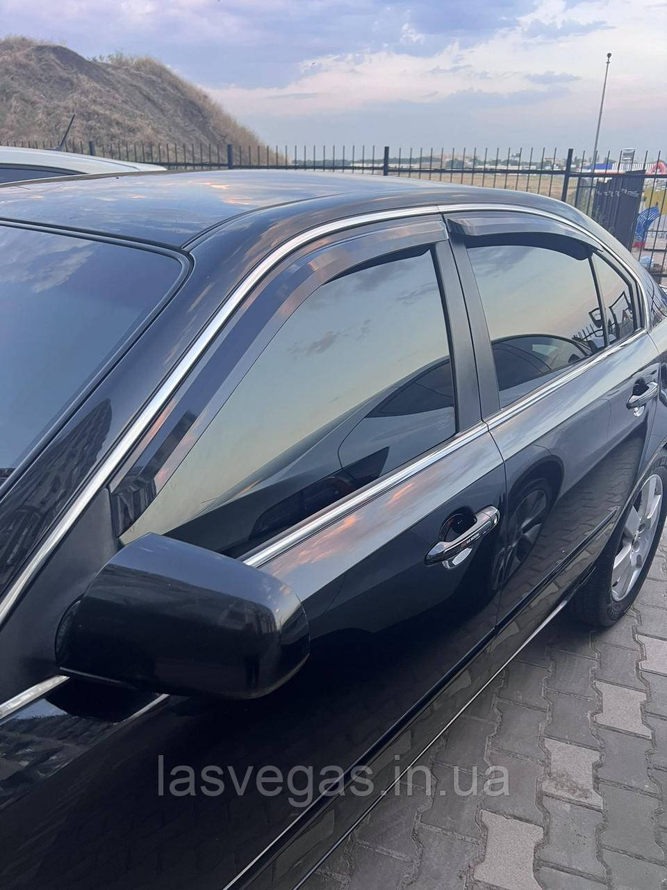 Дефлектори вікон (вітровики) Kia Magentis 2006-2010 (Autoclover/A092/ Корея), фото 1