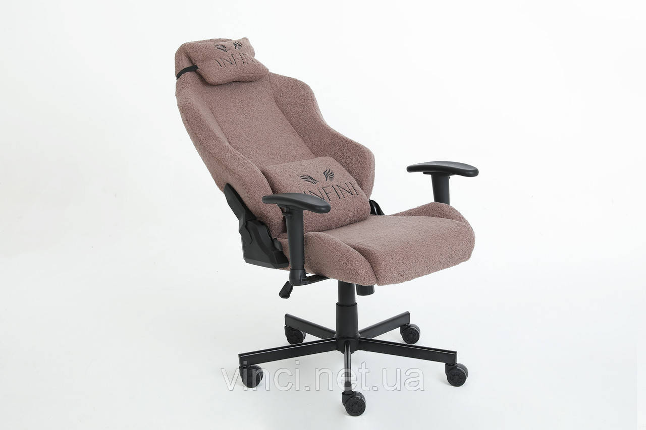 Крісло комп'ютерне із екохутра BOUCLE Коричневе НОВИНКА!, фото 1