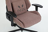 Крісло комп'ютерне із екохутра BOUCLE Коричневе НОВИНКА!, фото 10