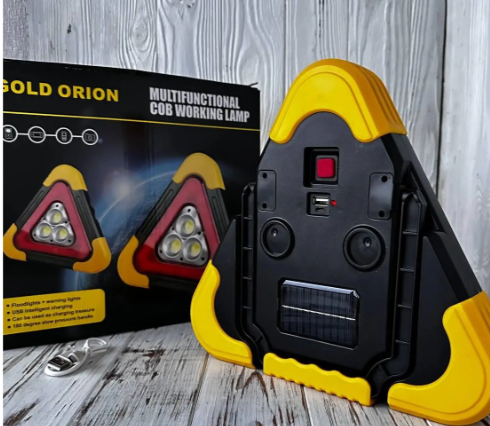 Аварійний Led знак Gold Orion OR-7709 на 5 режимів із ліхтарем та функцією Power Bank, фото 4
