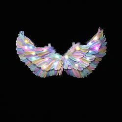 Крила з різнокольорового пір'я з підсвічуванням, маленькі