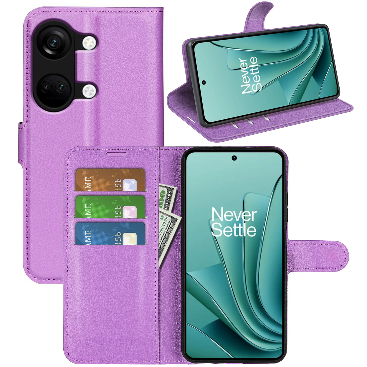 Чохол-книжка Litchie Wallet для OnePlus Nord 3 5G Violet, фото 1