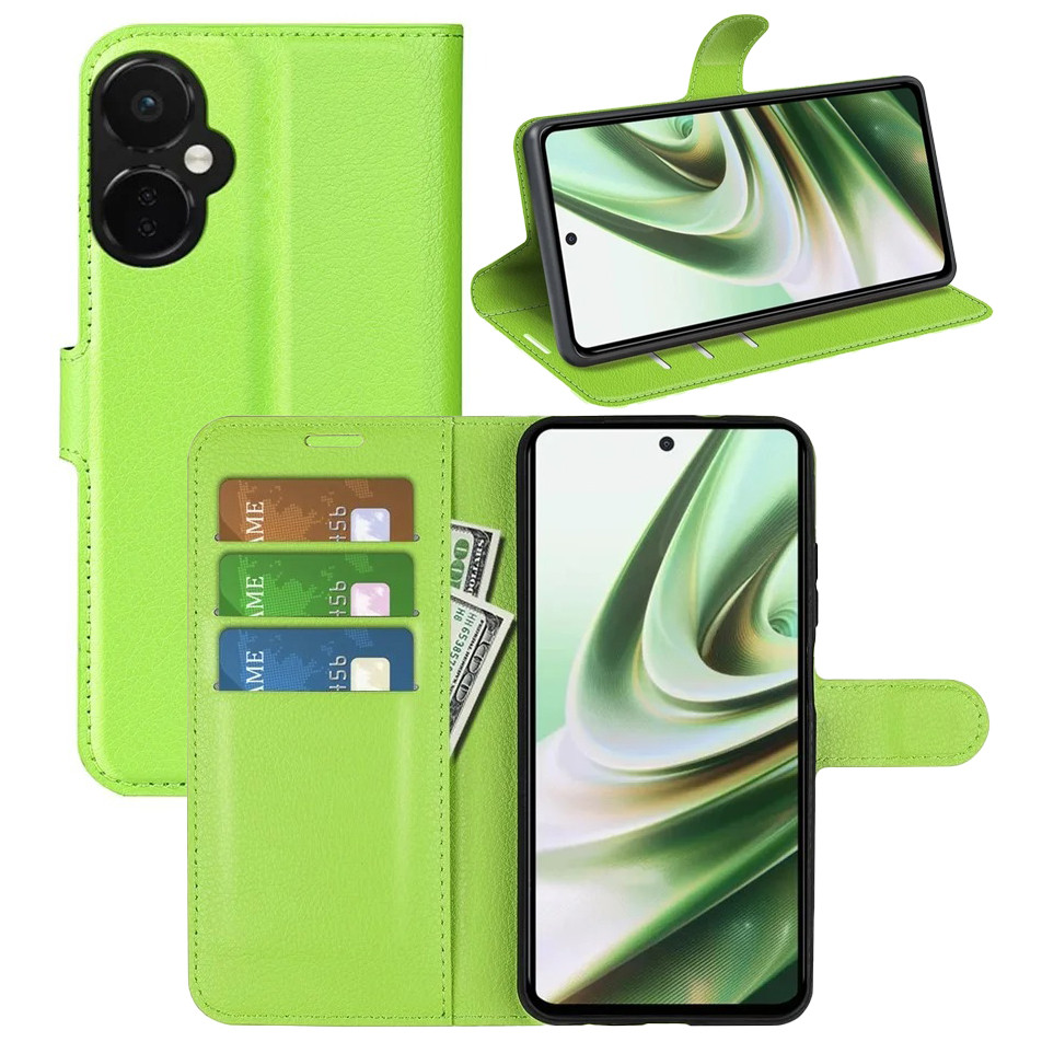 Чохол-книжка Litchie Wallet для OnePlus Nord CE 3 Lite 5G Light Green, фото 1