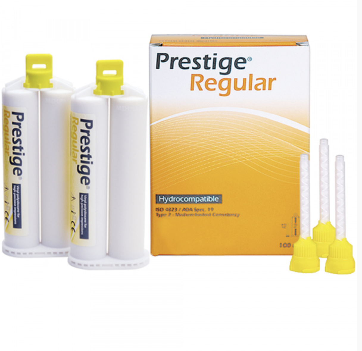 PRESTIGE Regular FAST  / Престиж Регуляр коригуюча / А силікон 2х50 мл, 12 насадок VANNINI (Італія)