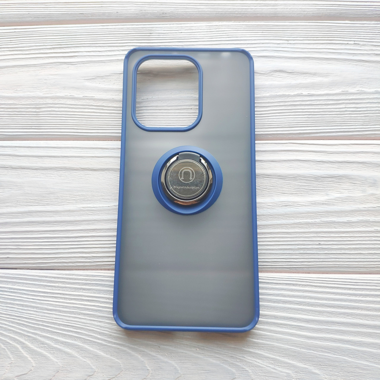 Чохол Armor Ring для Xiaomi Redmi Note 13 протиударний з кільцем Синій