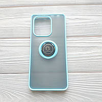 Чохол Armor Ring для Xiaomi Redmi Note 13 протиударний з кільцем Світло-блакитний