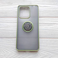Чохол Armor Ring для Xiaomi Redmi Note 13 протиударний з кільцем Оливковий