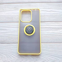 Чохол Armor Ring для Xiaomi Redmi Note 13 протиударний з кільцем Жовтий