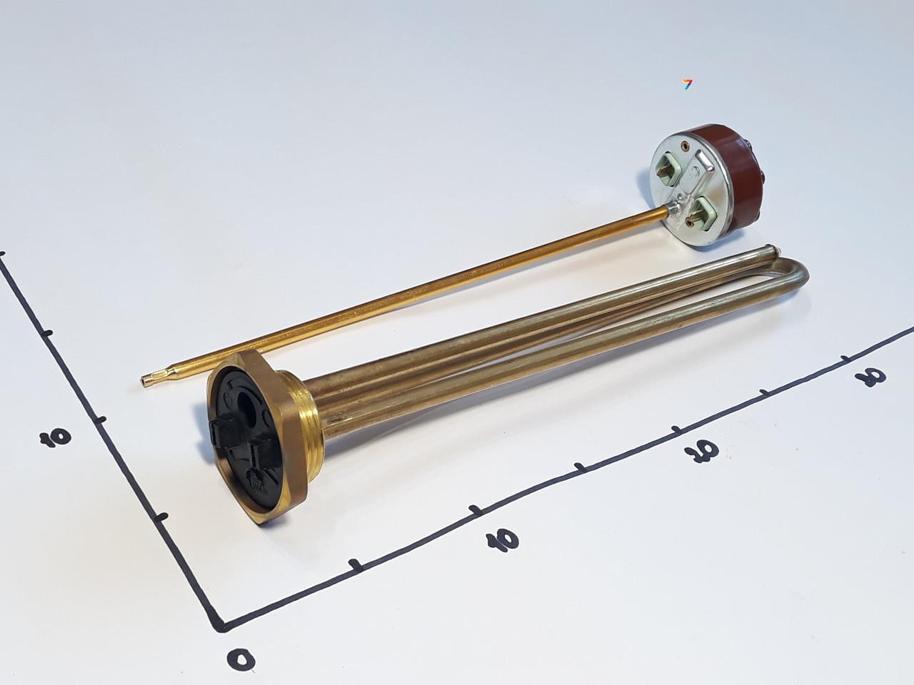ТЕН для бойлера 3000W з різзю 11⁄4" і терморегулятором (54)