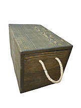 Дерев'яний ящик для зберігання з кришкою, фото 2