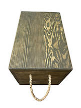 Дерев'яний ящик для зберігання з кришкою, фото 4