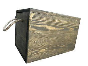 Дерев'яний ящик для зберігання з кришкою, фото 5