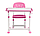 Комплект Зростаюча Парта + Стілець для Школяра 5 - 14 років Рожевий Cubby Olea Pink Шкільна стіл-парта трансформер та стілець, фото 6