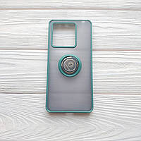 Чохол Armor Ring для Xiaomi Redmi Note 13 5G протиударний з кільцем Смарагдовий