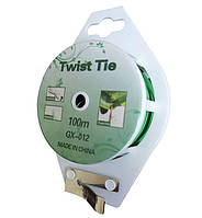 Підв'язувальний дріт Twist Tie 100 м для рослин, кущів, дерев, Дріт садовий для підв'язки рослин.