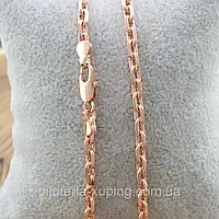 Цепочка Якорная 60 см * 3 мм. Позолота РО. Цепочка Медицинское золото