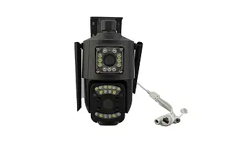 IP-камера відеоспостереження RIAS Q821 (CareCamPro APP) Wi-Fi 2 об'єктива 2MP+2MP вулична з віддаленим доступом