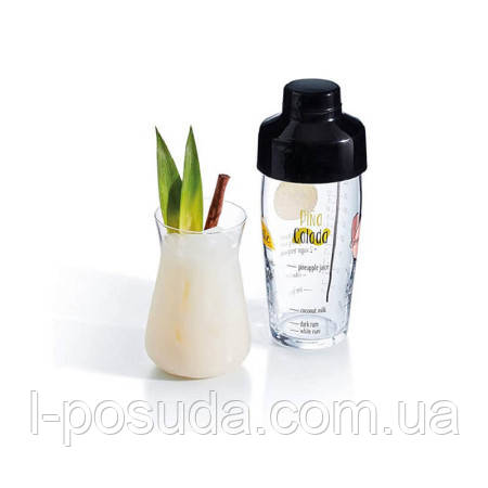 Скляний шейкер Cocktail Fusion для коктейлю 585 мл, фото 1