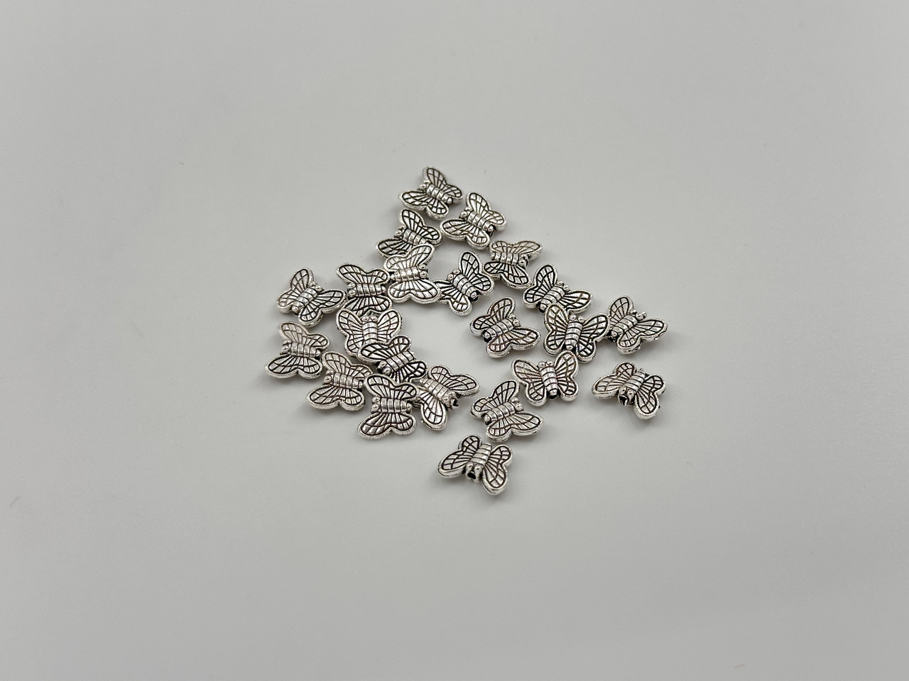 Метелик фурнітура для браслетів колір "античне срібло" 11x9 мм Товари для рукоділля та творчості