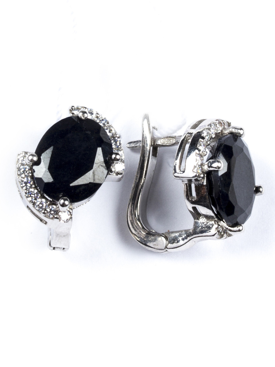 Сережки срібні з сапфіром Т1210-сф, фото 1