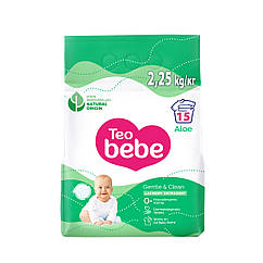 Дитячий пральний порошок Teo Bebe Gentle & Clean Aloe 2.25 кг (Тео бебі)