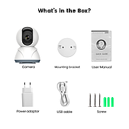 Комплект сигналізації "захист від проникнення" 1DAL | PTZ камера + IP-камера + Датчик відкриття (2 шт.) + Хаб, фото 3