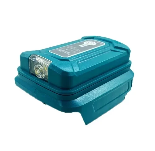 Адаптер перехідник ліхтарик USB + Type C повербанк для акумуляторної батареї Макіта 18-21В, фото 1