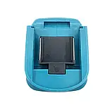 Адаптер перехідник ліхтарик USB + Type C повербанк для акумуляторної батареї Макіта 18-21В, фото 5