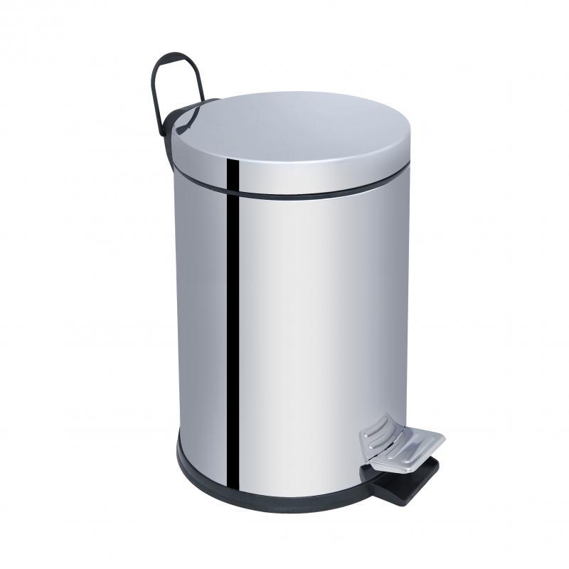 Відро для сміття Lidz Oreo 0108 8 л LDORE0108CRM22255 Chrome, фото 1