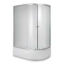 Душова кабіна 120*80*200 см на глибокому піддоні з матовим склом (fabric) ліва, фото 4
