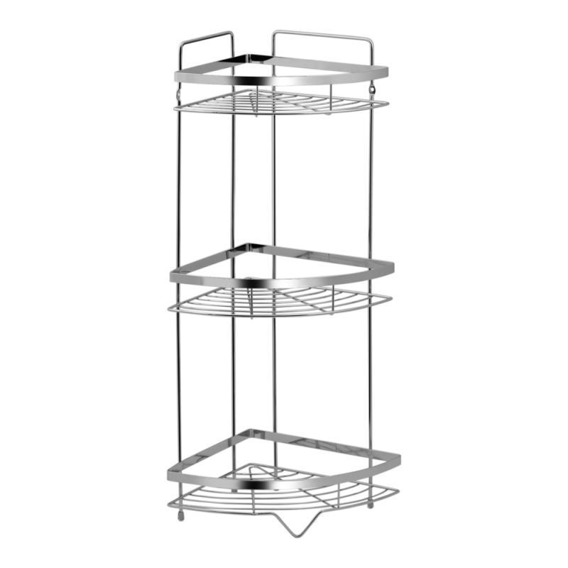 Полиця кутова Lidz Oreo 0606 3 ярусна LDORE0606CRM32484 Chrome, фото 1