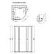 Душова кабіна Lidz Latwa SC80x80.SAT.LOW.GR, скло тоноване 4 мм без піддона, фото 2