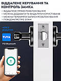Біометричний замок для дверей NaviCat H5S електронний з підтримкою програми TUYA Black (3_05120), фото 8