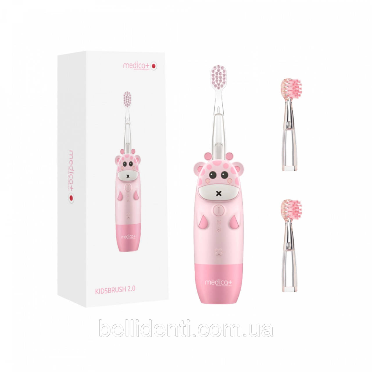 Дитяча звукова зубна щітка Medica+ KidsBrush 2.0 Pink (від 2 до 12 років)