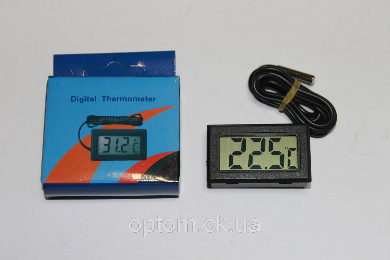 Термометр електронний TPM-10 з виносним датчиком Black