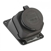 Розетка настінна кутова б/з (каучук) IP44, SOKOL ТМК104Е 1*16А