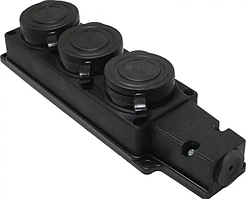 Розетка потрійна б/з (каучук) IP44, SOKOL ТМК106 1*16А