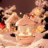 Музичний нічник-проектор з Bluetooth і акумулятором Карусель, 12 змінних картинок, фото 4