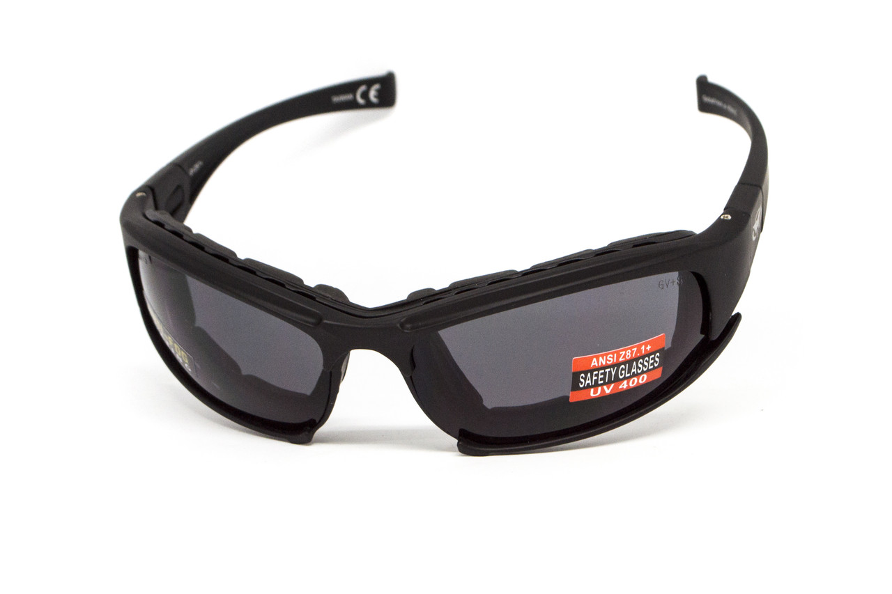 Окуляри захисні з ущільнювачем Global Vision Assault (gray) Anti-Fog, сірі, фото 1