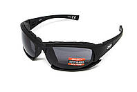 Окуляри захисні з ущільнювачем Global Vision Assault (gray) Anti-Fog, сірі, фото 3